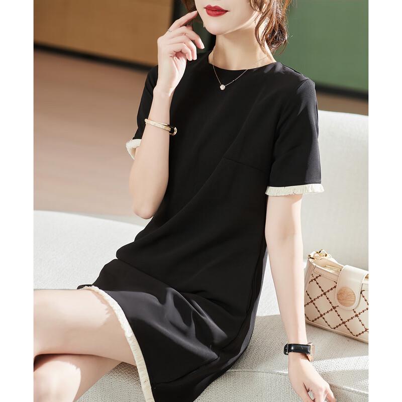 

Firstview Women s Urban Casual Short-Sleeved Dress S