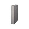 Like-it Kitchen Storage Gap Drawer Super Slim 3 Tiers Approx. Width 14 X Depth 46.5 X Height 82 Cm All Gray Made In Japan FTS-111L Hide Storage Width