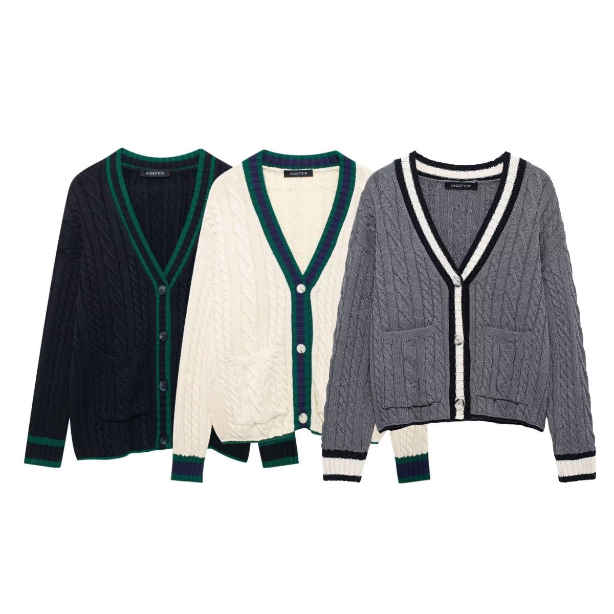 

2025 Spring Cable Knit Cardigan Jacket for Women - New Arrival Medium