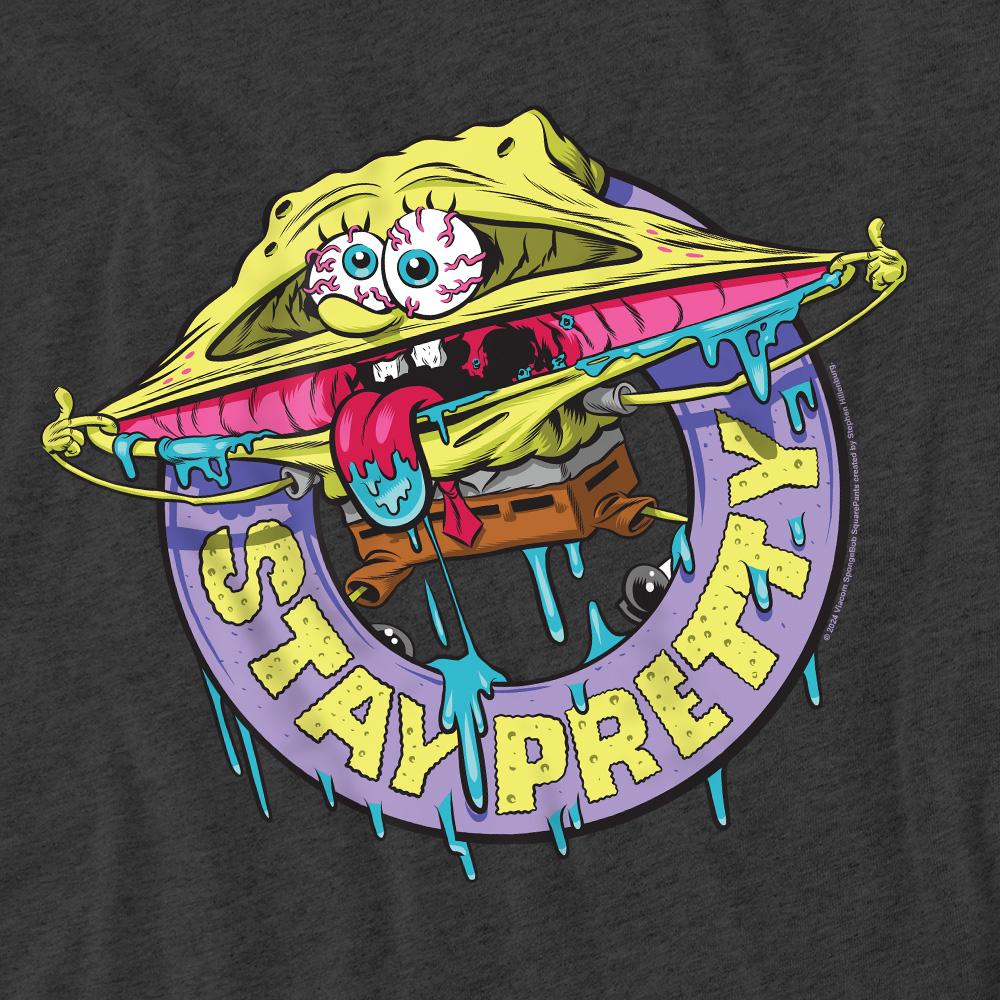 SpongeBob SquarePants Unisex Adult Stay Pretty T-Shirt