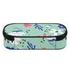 Pen Pencil Organizer 300D Polyester Large Capacity Smooth Zipper with Mesh Pocket Removable Divider and Pen Slots for Boys Girls