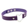 1 Collar Punk Round Gothic Goth Choker Harajuku Lovely PU Leather Neck Buckle Rivet Belts Love Heart Garters For Women Plus