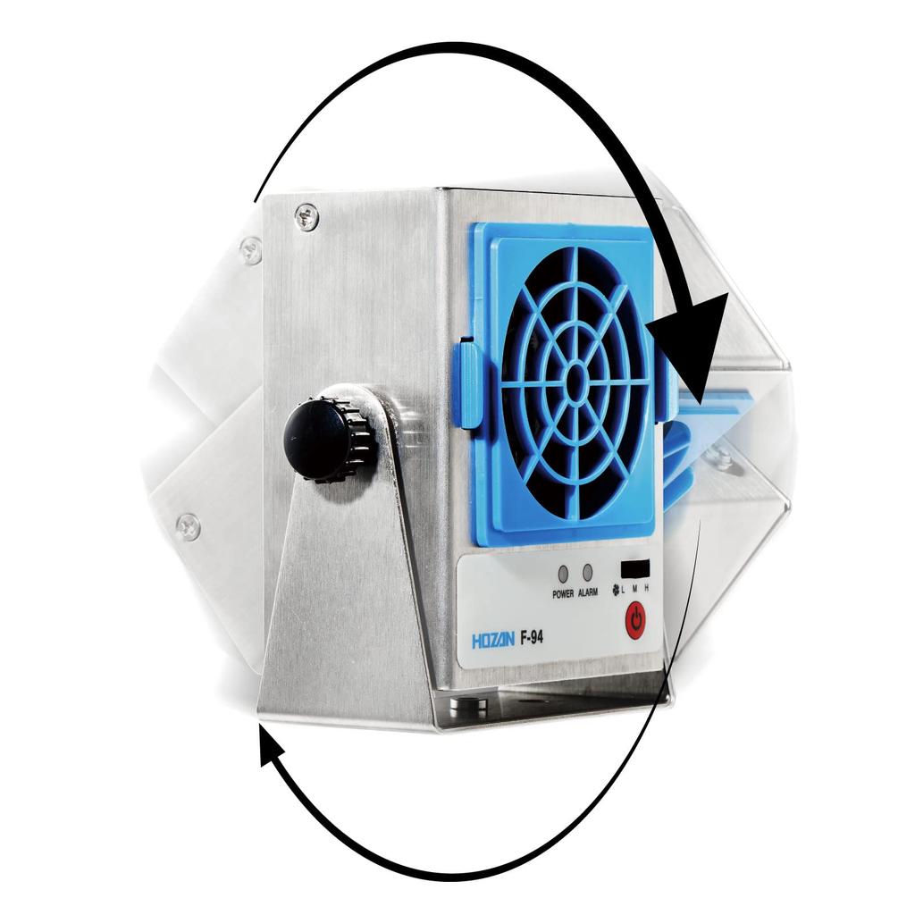 HOZAN Ionizer High High Flexibility In Installation Wind Speed Adjustment Function Compact, Lightweight, Power, Location, 3-stage F-94