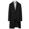 Herbst und Winter Herren Wollmantel Trenchcoat Business Casual Langer Knie Wollmantel