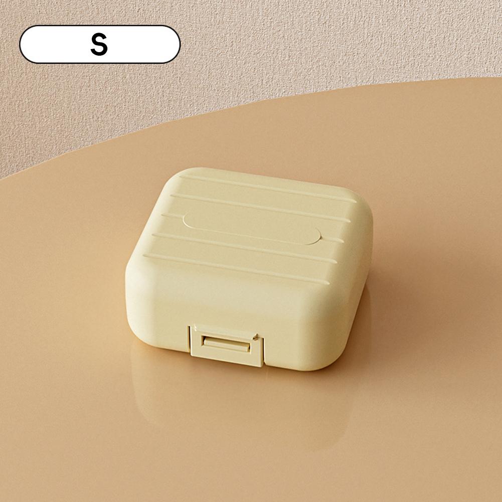 Kleine Pillenbox mit Fächern Tragbare Pillendose Auslaufsicher Medikamenten-Pillenspender Reise Ältere Tägliches Pillenmanagement