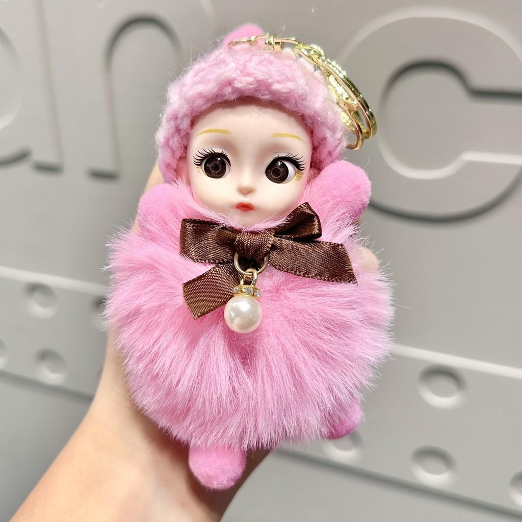

Мягкий и милый плюшевый брелок-аксессуар для куклы с большими глазами для детей, подарки, предметы коллекционирования и Pink Bow