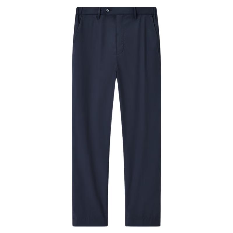 JOEONE Men s Machine Washable Wool Blend Straight Fit Suit Trousers 36