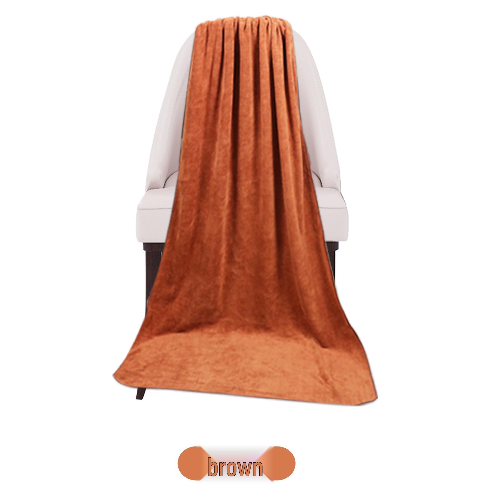 Large Ultra-Fine Absorbent Fiber Bath Towel 70*140cm коричневый