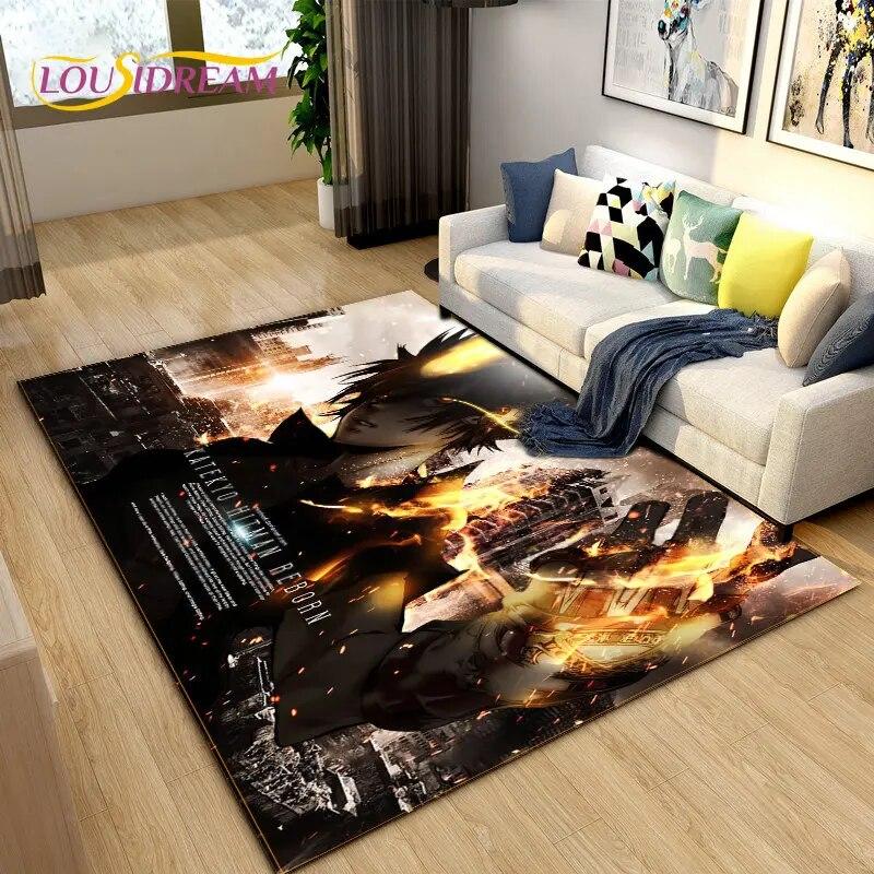 Teachers Hitman Reborn Anime Area Rug Large,Carpet Rug for Living Room Bedroom Sofa Doormat Decoration,kids Non-slip Floor Mat