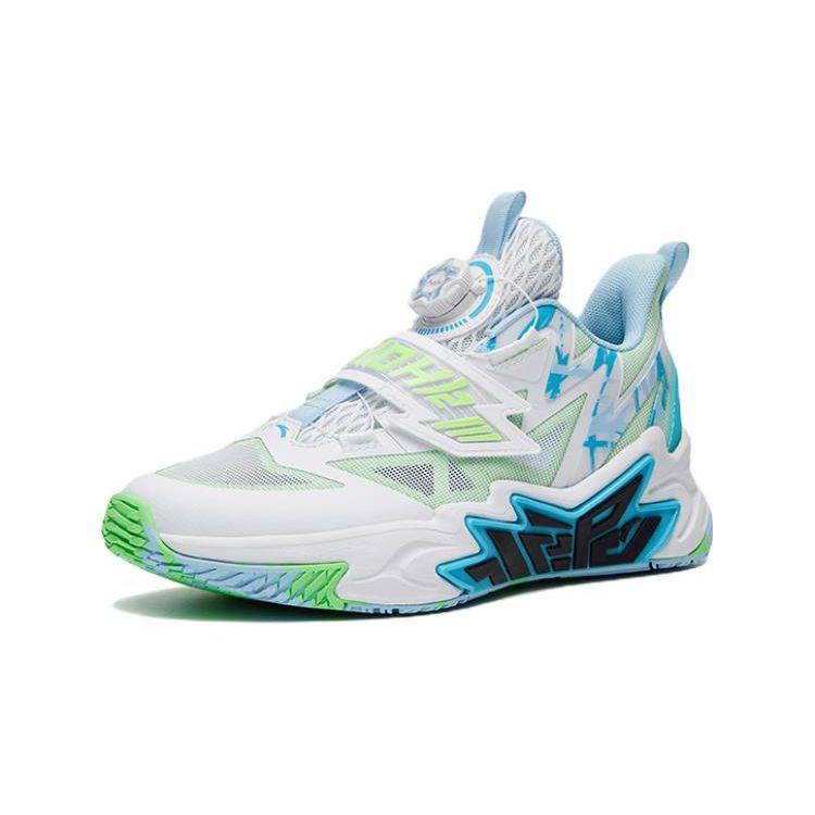 Anta Kids Cement Crusher Comfortable Sports Non-Slip Shock Absorbing Wear-Resistant Low-Top Basketball Shoes Kids Basketball Shoes 312321124H-4