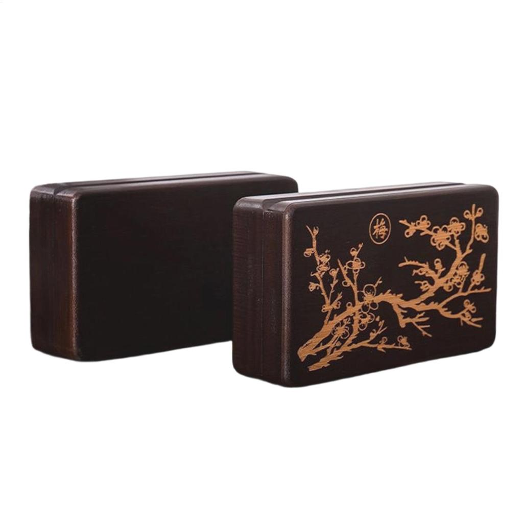 Wooden Jewelry Box for Women Portable Wooden Vintage Organizer Earring Jewelry Box for Kids Daughter Family Friends Ring Earring