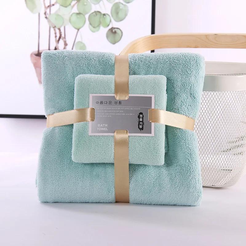 Waffle Bath Towel Set Thickened Coral Velvet Bath Towel Extra Thick Soft Absorbent Towel Multi Bath Towel Bathroom Toiletries