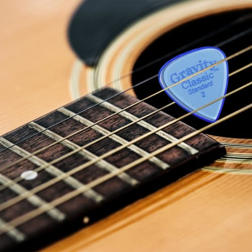GRAVITY GUITAR PICKS Classic -Standard- GCLS2P 2.0mm Blue Picks