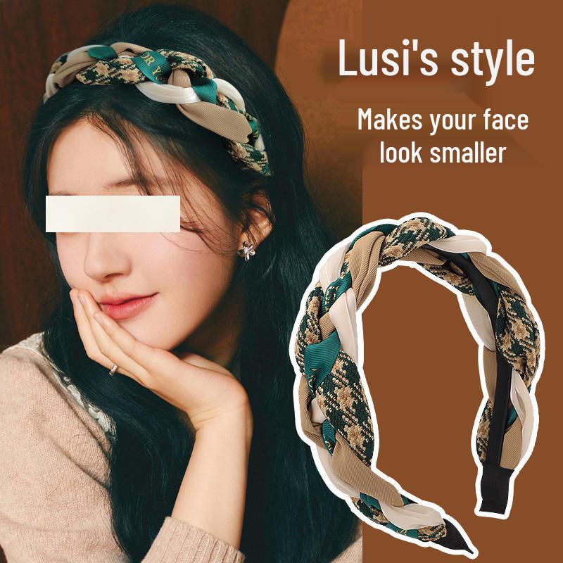 Candy Color Waffle Headband: High Crown, Advanced Face Wash Sponge, Wide Edge Hair Hoop for Early Spring.