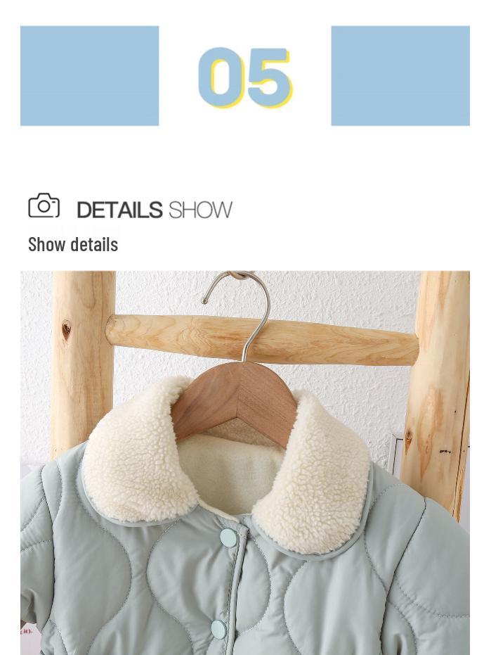 2023 Kinder Baumwollanzug mit Fleecefutter: Jungen & Mädchen Winter Prinzessin Jacke