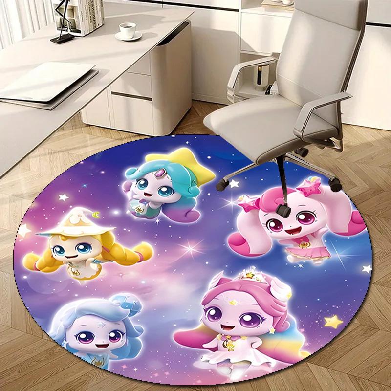 1pc Catch Teenieping Magic Sweethear Design Printed Area Round Carpet for Bedroom Living Room Home Decor Rugs Mat Non Slip Mat Rug for Bedside