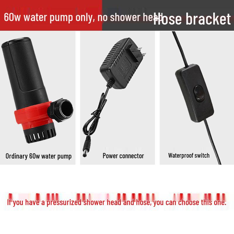 Portable Rechargeable Electric Shower Head for Dorms, Rentals, Outdoors