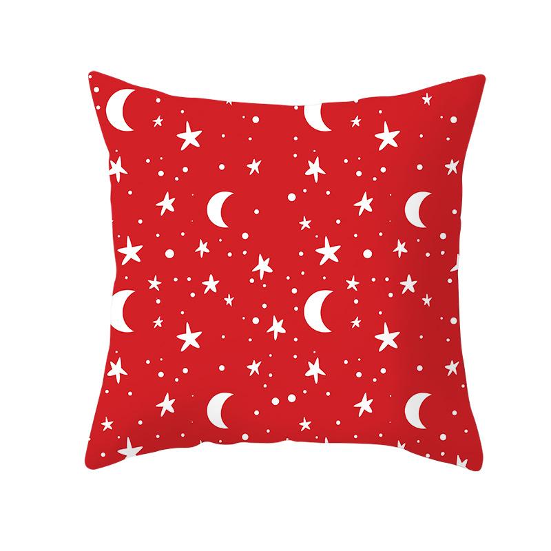 Red Series Christmas Pillow Covers for Home Use, Peach Skin Pillow Covers, Sofa Cushion Covers