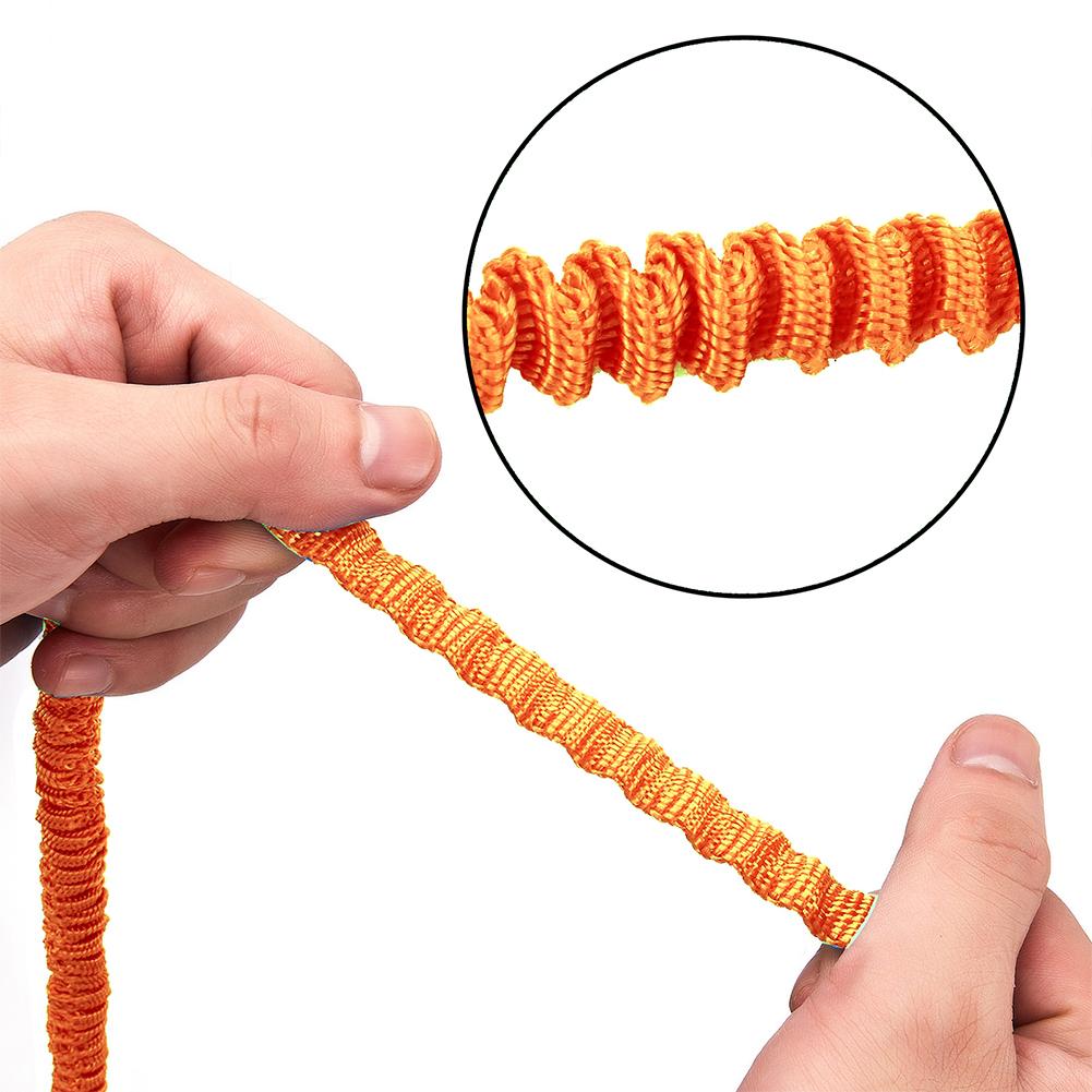 4/2/1pc Adjustable Elastic Kayak Rod Lanyard Canoe Paddle Leash Fishing Rod Leash Safety Rope Carabiner Rowing Boats Accessories