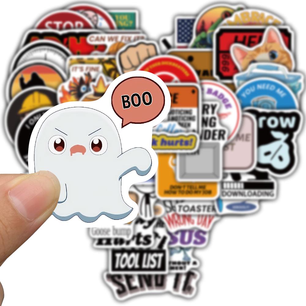 50/100PCS Adult Fun Sticker Painting Nostalgia DIY Coffee Laptop Landscape Motorcycle Waterproof Suitcases Scrapbook Sticker
