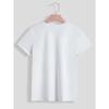 Spanish Alphabet Print Spring And Summer Casual T-Shirt Round Neck Short-Sleeved Sports T-Shirt Women'S Top