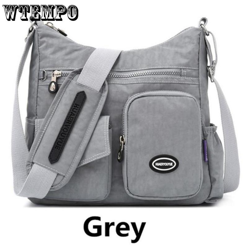 WTEMPO Ladies Casual Fashion Waterproof Nylon One-shoulder Travel Messenger Bag