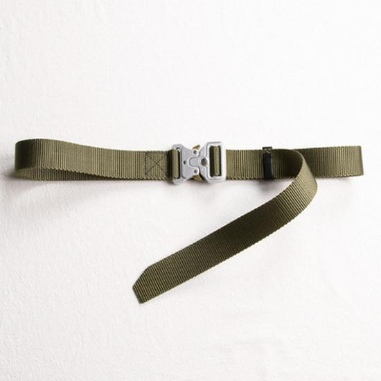 Outdoor Military Tactical Belt: Cobra Buckle, 3.8cm Canvas, 3cm Nylon, 2.5cm Silver Buckle. 130cm