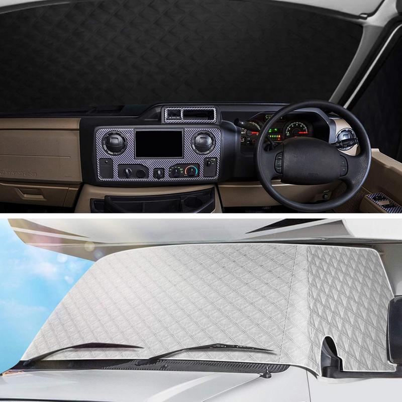 Magnetic RV Front Windshield Cover Car Sunshade Cover Winter Ice Frost Guard Sun Shade Protector Waterproof Car Cover