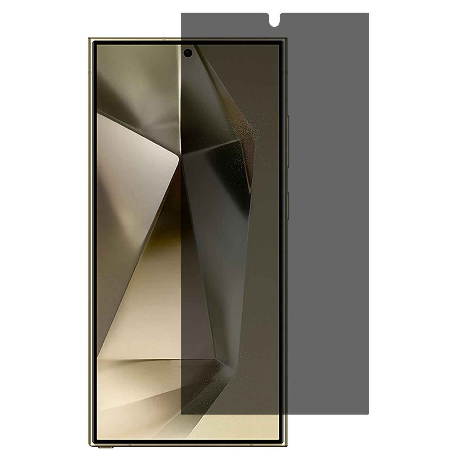 

For Samsung Galaxy S25 Ultra Tempered Glass 180 Degree Anti-Peep Film Screen Protector Support Fingerprint Unlock Type A