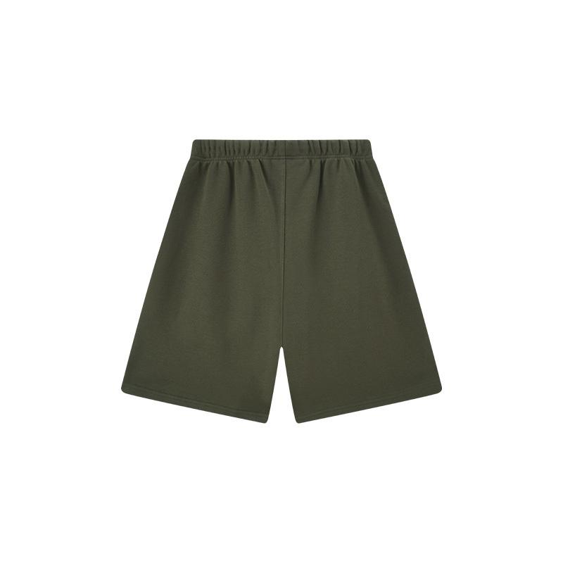 E853 Fear Of God Essentials Szorty Dresowe Z Napisem Unisex Oversize Bawełniane Ze Sznurkiem Elastyczna Talia Streetwear Codzienne Sportowe Szorty