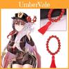 2 Stück Genshin Impact Hu Tao Armband Rote Achatperlen Atemberragender Cosplay Schmuck Dekor Für Fans