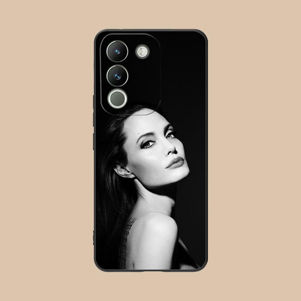 Angel Jolie Matte TPU Mobile Phone Case for VIVO Y77 76 75 74 73 72 58 56 55 51 50 38 36 Y19 Y18 Y03 Y01 5G Colorful Cover