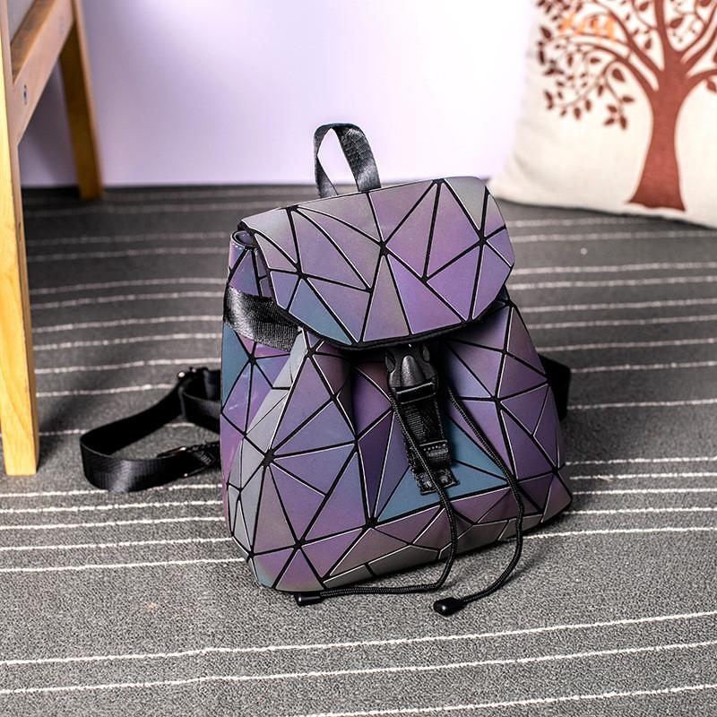 Zaino trapuntato in PU da donna con tasche multiple per l'uso quotidiano e stile alla moda