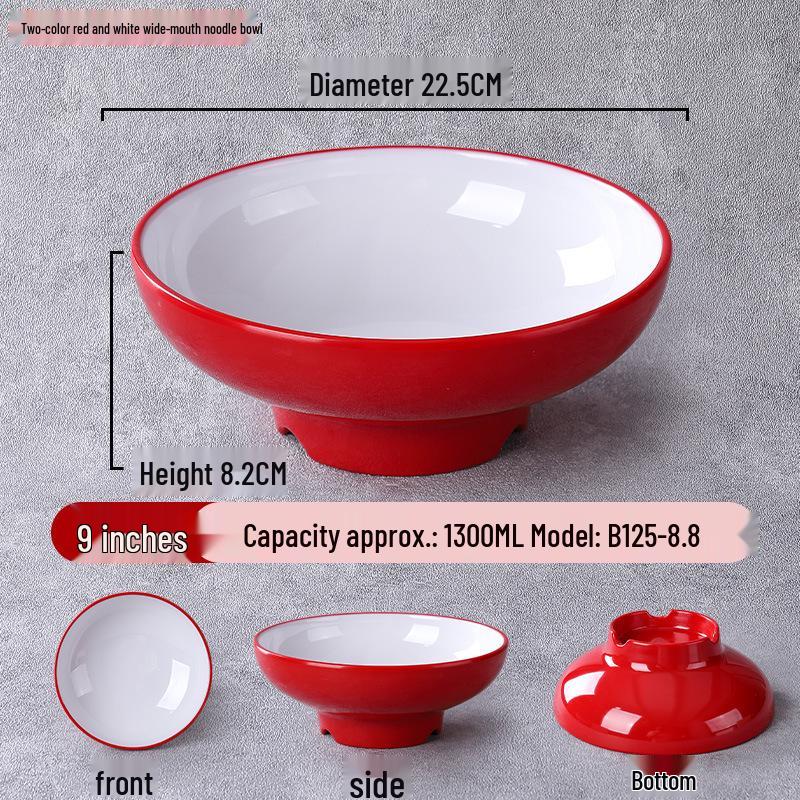 Nordic Melamine Malatang & Lanzhou Lamian Soup Bowl