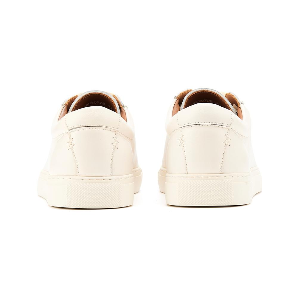 Fashion New Arrival Walking Skateboarding Style Top Grade Cow Leather Men's Loafer Shoes White Durable Pure Leather Casual Sneaker Shoes