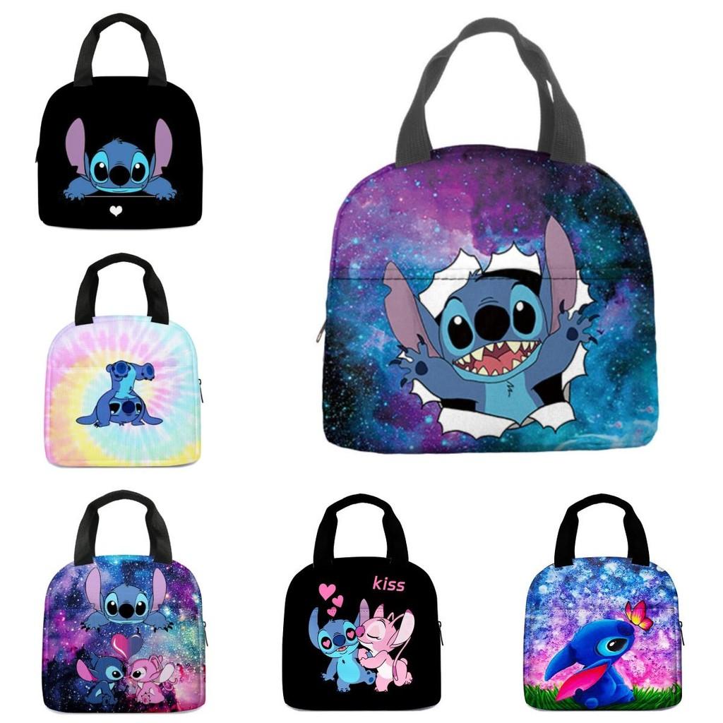 Stitch Lunch Cartoon Bag Oxford Insulated Lunchbox Aluminium Foil Bags Picnic