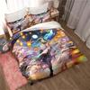 3D Genshin Impact Game Anime Quilt Cover Bed Quilt Cover Double King Bed Quilt Cover Home Textiles Boys Adults