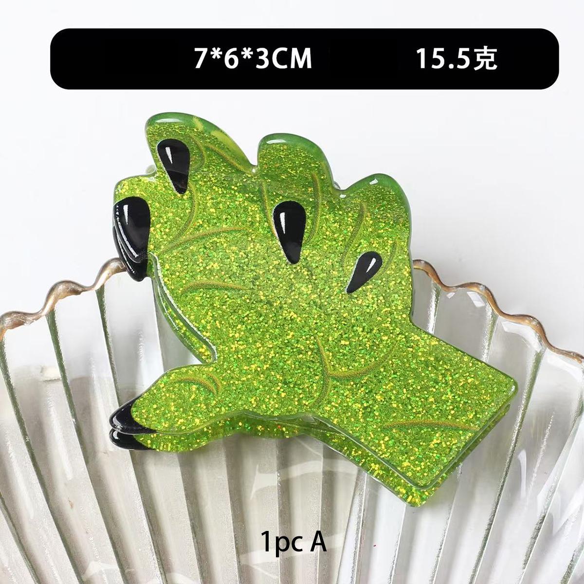 

1 шт. заколка для волос на Хэллоуин, жуткий мультяшный зажим для книги с магической книгой, зажим-краб в виде дьявола, призрака, черепа, когтя, аксессуар для волос в виде сердца