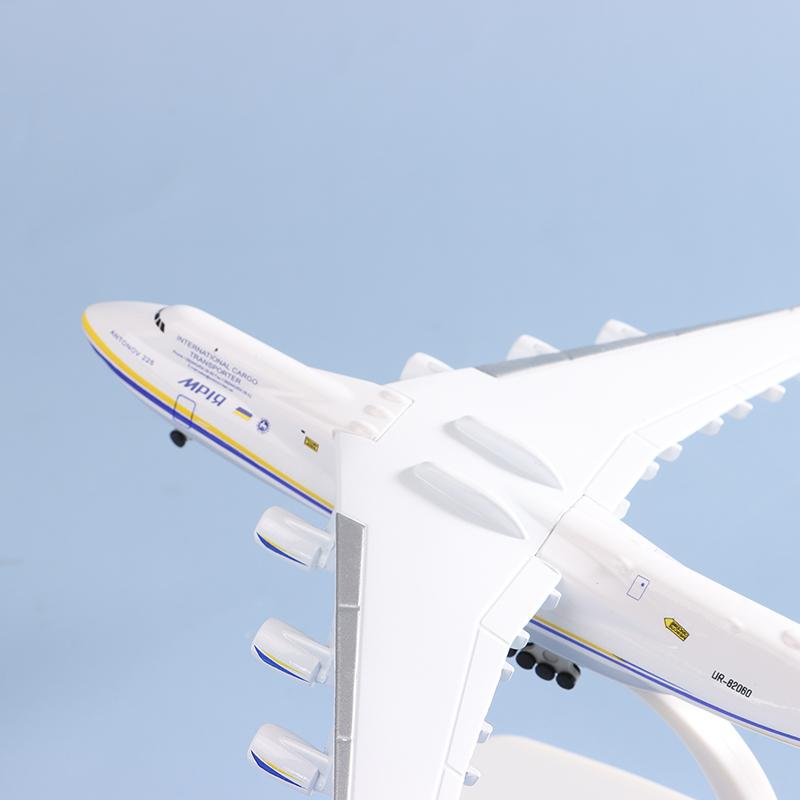 1:400 20cm Legierung An-225 Flugzeugmodell Spielzeug 8 Zoll Ukraine Bemalt Mriya Transporter Ausstellungsmodell Flugzeug für Sammlung