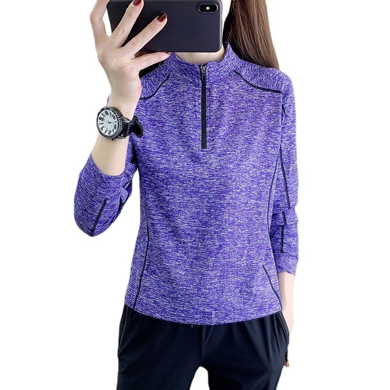 Breathable and Lightweight Outdoor Quick-Drying Women's Running Sports Long-Sleeved T-Shirt