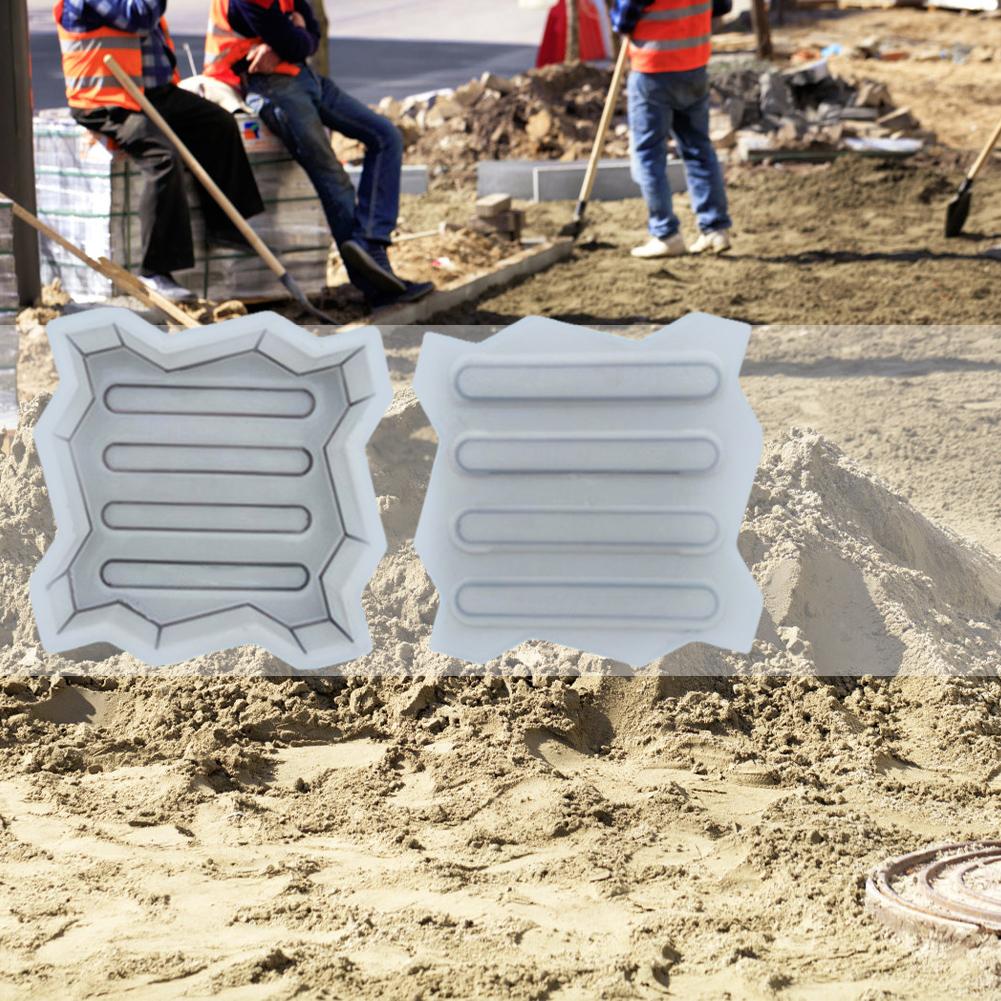 Plastic Concrete Molds Reusable DIY Garden Pavement Mold Path Paving Concrete Brick Mould for Sidewalk Walkway Path Patio