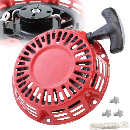 GX160 Pull Start Compatible with Honda GX120 GX200 5.5HP 6.5HP Engine 28400-Z4M-306ZB 27400-Z1T-702 Recoil Starter Assembly Curved Steel Rod Pawls