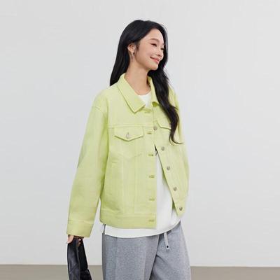 Women's Loose Fit Lapel Denim Jacket