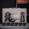 10-Piece Chinese Ceramic 'Nian Nian You Yu' Tea Set