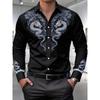 Spring and Autumn Outdoor Retro Style Men's Slim Long Sleeve Button-Down Shirt