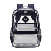 Transparente PVC-Doppelschultertasche mit mehreren Fächern für Schüler und Reisen