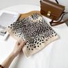 High-End Silk Scarf Fashion Leopard Print Square Scarf Four Seasons Versatile Retro Clothing With Scarf Waist Silk Scarf Women