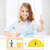 1 Set Fraction Learning Cards Percentage Decimal Fraction Tiles Circles Math Manipulatives Elementary Students