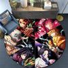 Cartoon Print Round Area Rug,Carpet Rug for Living Room Bedroom Sofa Playroom Decor,Non-slip Floor Mat