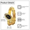 Snake Bracelet Watch: Analog Display, Waterproof, Stackable, Gold or Silver Quartz Watch, Cute Leisure Fashion Accessory - Perfect Gift for